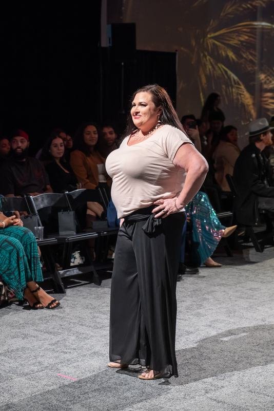 Runway look from the 2023 Le Pasefika Runway show