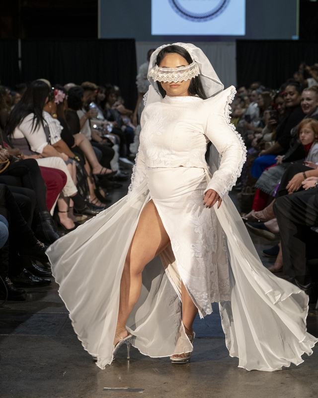 Runway look from the 2024 Le Pasefika Runway show