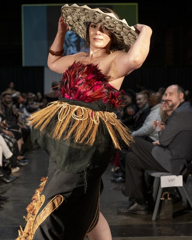 A moment from the 2024 Le Pasefika Runway show