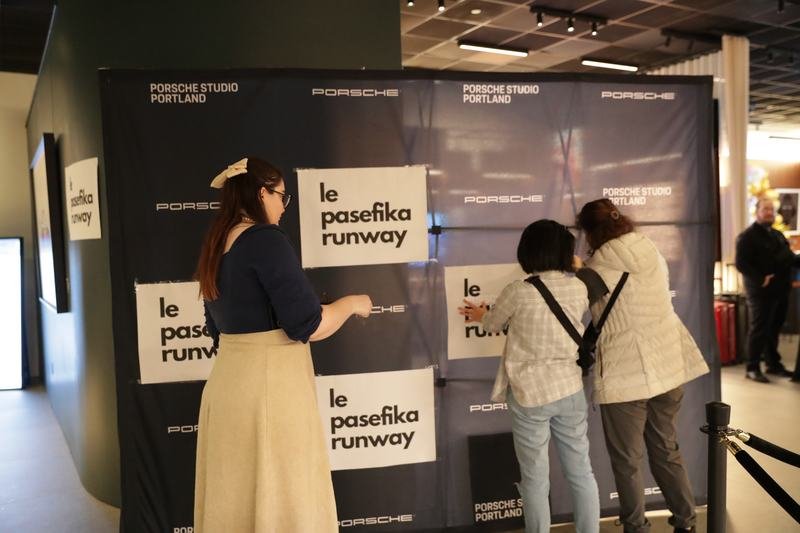 Detailed designer look at Le Pasefika Runway 2025
